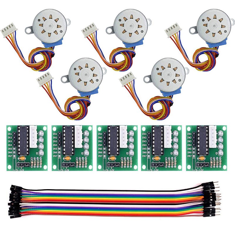 Stepper Motor 28Byj - 5 takım ULN2003 28BYJ-48 5 V