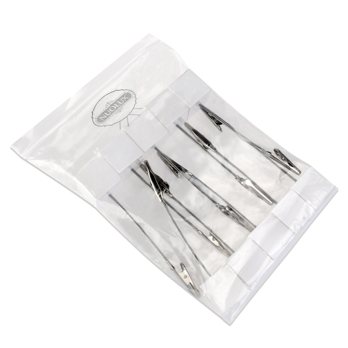 Crocodile Clip Set - 10 Adet Şeffaf Küp Tabanlı Not