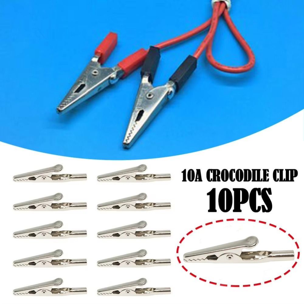 Crocodile Clip Set - 10 Adet/Set Dayanıklı 51mm 10A Timsah