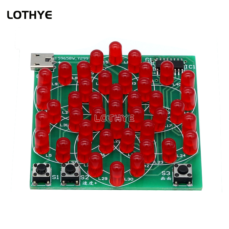 43 LED çok tarzı desen elektro - Diy Electronics Set incelemesi ve fiyatı