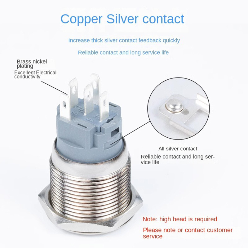 12/16/19/22mm Metal basmalı an - Push Button Tactile incelemesi ve fiyatı