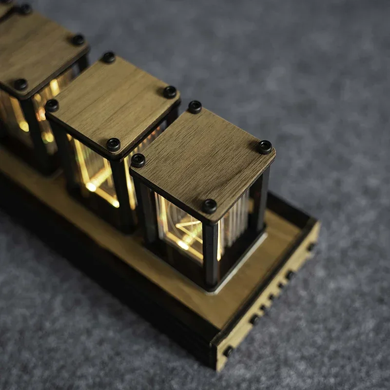 Lüks Nixie Glow Tüp Saat Ahşap - Diy Electronics Table incelemesi ve fiyatı