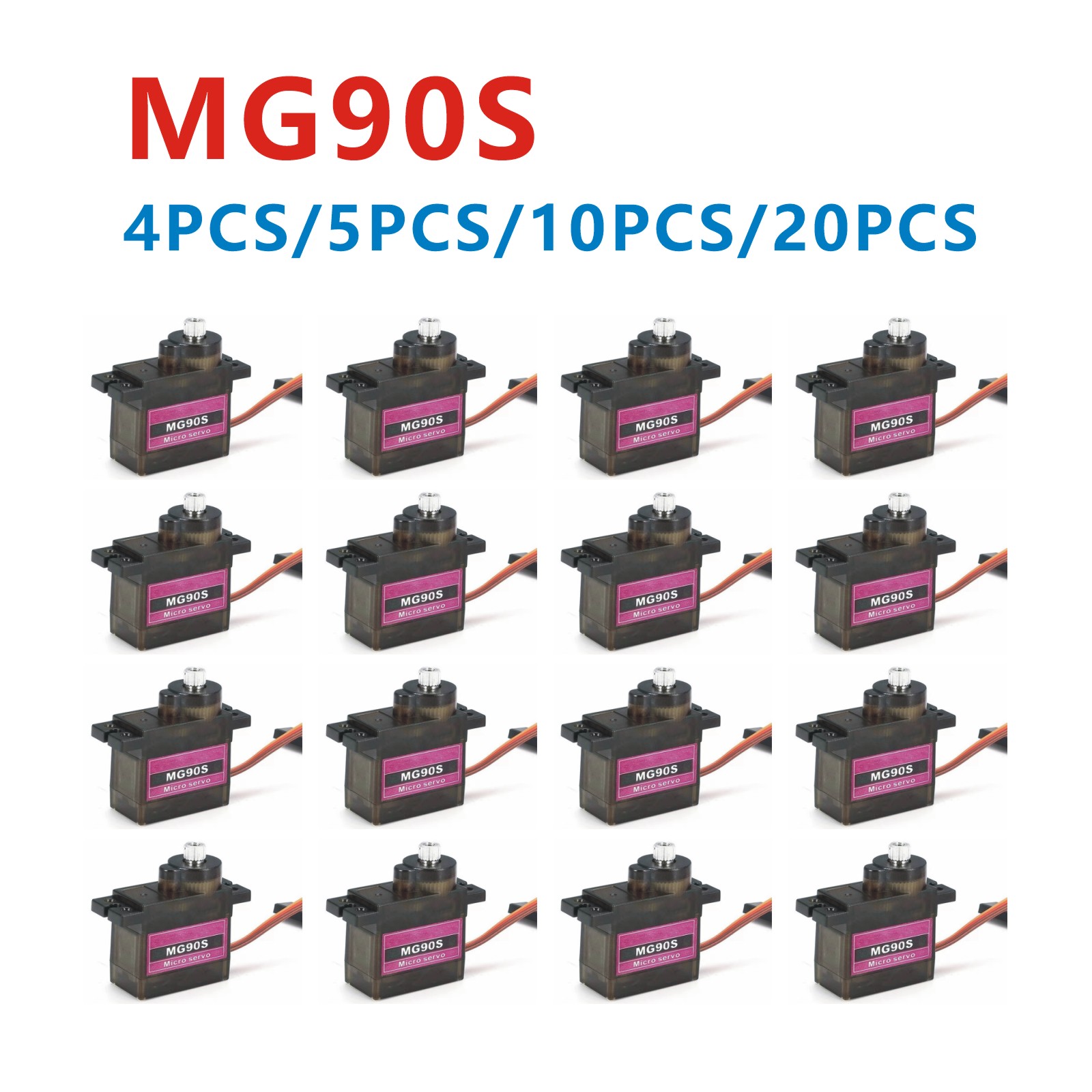 4/5/10/20 adet MG90S Metal diş - Servo Motor Sg90 incelemesi ve fiyatı