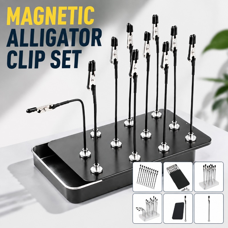 Manyetik Tabanlı, Bükülebilir  - Crocodile Clip Set incelemesi ve fiyatı